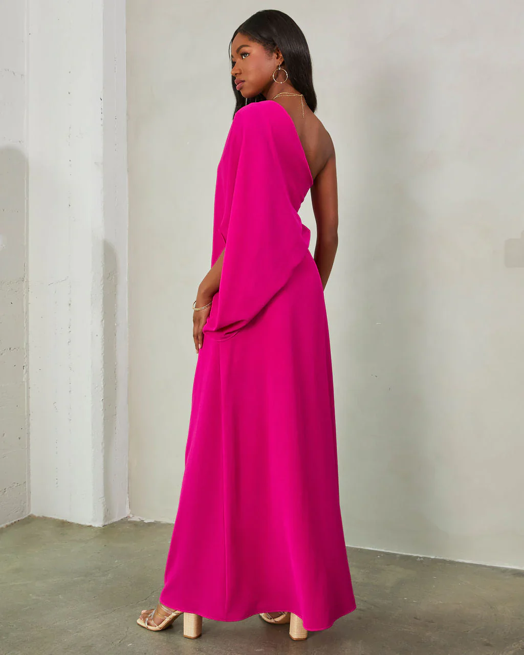 From The Source One Shoulder Maxi Dress